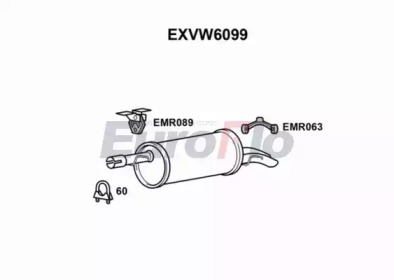 Амортизатор EuroFlo EXVW6099