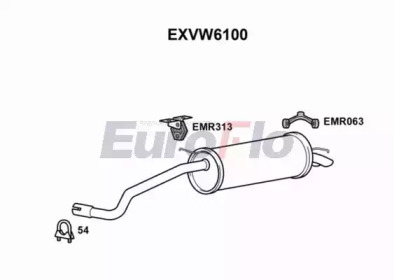 Амортизатор EuroFlo EXVW6100