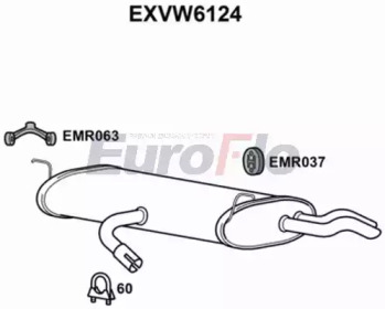 Амортизатор EuroFlo EXVW6124