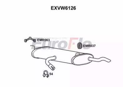 Амортизатор EuroFlo EXVW6126