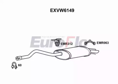 Амортизатор EuroFlo EXVW6149