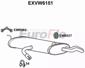 Амортизатор EuroFlo EXVW6151