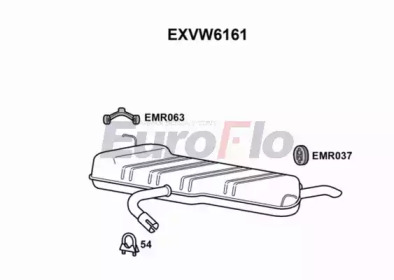 Амортизатор EuroFlo EXVW6161