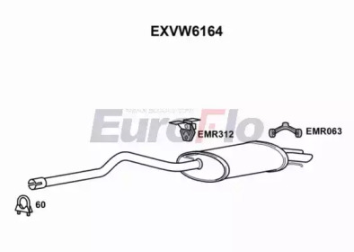 Амортизатор EuroFlo EXVW6164