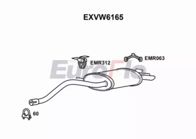 Амортизатор EuroFlo EXVW6165