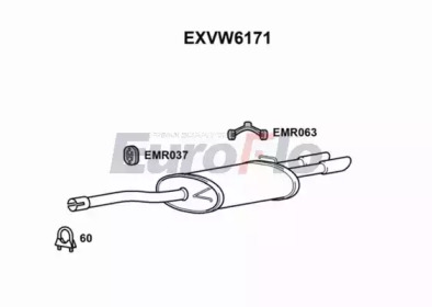 Амортизатор EuroFlo EXVW6171