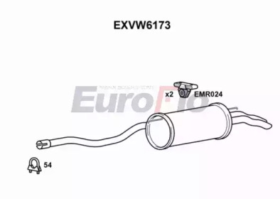 Амортизатор EuroFlo EXVW6173