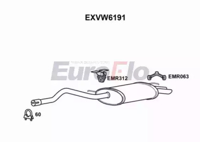 Амортизатор EuroFlo EXVW6191