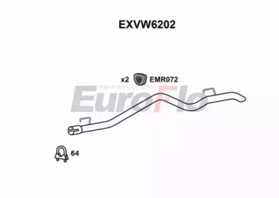 Насадка выпускной трубы EuroFlo EXVW6202