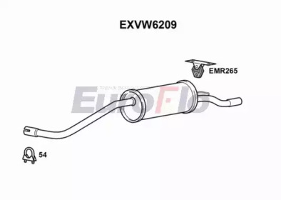 Амортизатор EuroFlo EXVW6209