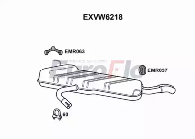 Амортизатор EuroFlo EXVW6218