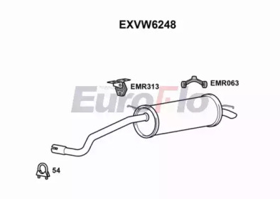 Амортизатор EuroFlo EXVW6248