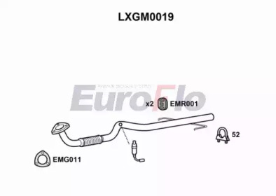 Труба выхлопного газа EuroFlo LXGM0019