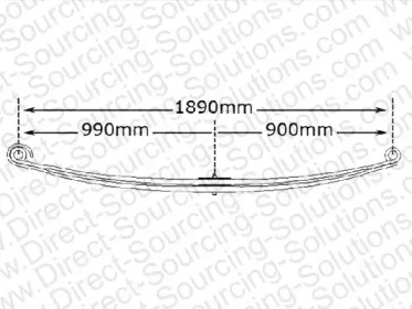 Рессорный лист DSS 207106