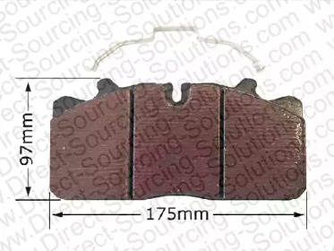 Комплект тормозных колодок DSS 560041