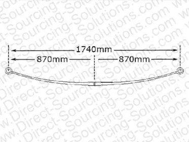 Рессорный лист DSS 570008