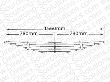 Рессорный лист DSS 570034
