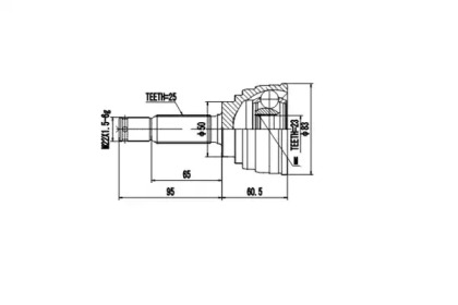 Шарнирный комплект AYWIPARTS AW1510176