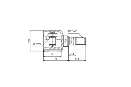 Шарнирный комплект AYWIPARTS AW1520030