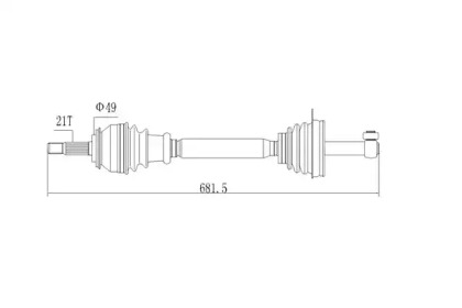 Вал AYWIPARTS AW1530115