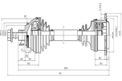 Вал AYWIPARTS AW1530449A