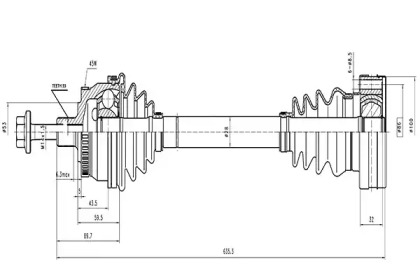 Вал AYWIPARTS AW1530729A