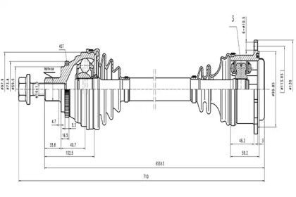 Вал AYWIPARTS AW1531173A