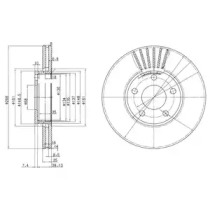 Тормозной диск Dr!ve+ DP1010.11.0599