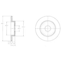 Тормозной диск Dr!ve+ DP1010.11.0243