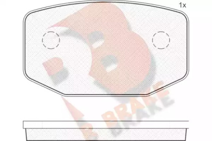 Комплект тормозных колодок R BRAKE RB1030