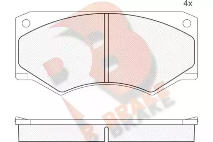 Комплект тормозных колодок R BRAKE RB0279