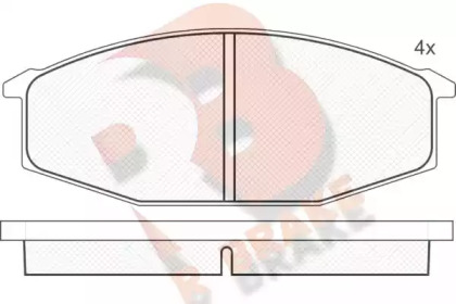 Комплект тормозных колодок R BRAKE RB0315