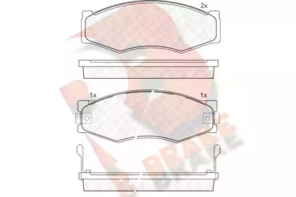 Комплект тормозных колодок R BRAKE RB0518