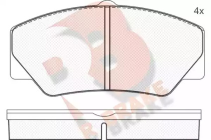 Комплект тормозных колодок, дисковый тормоз R BRAKE RB0542