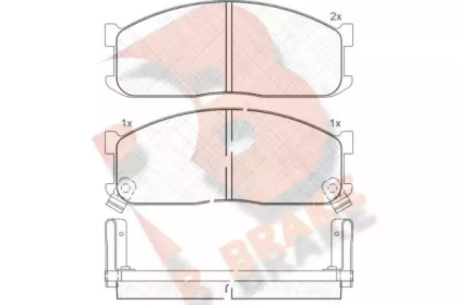 Комплект тормозных колодок R BRAKE RB0690