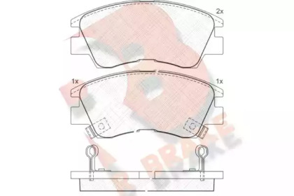 Комплект тормозных колодок R BRAKE RB0701