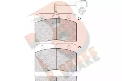 Комплект тормозных колодок R BRAKE RB0730