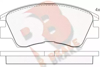 Комплект тормозных колодок R BRAKE RB0791