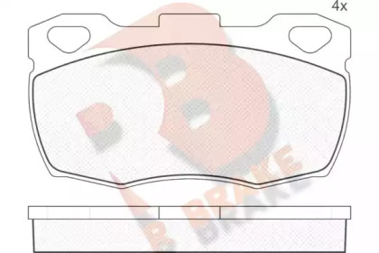 Комплект тормозных колодок R BRAKE RB0799