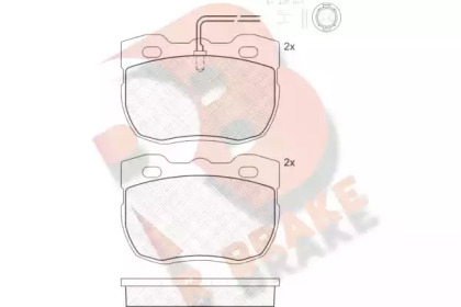 Комплект тормозных колодок R BRAKE RB0839-203