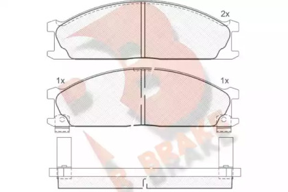 Комплект тормозных колодок R BRAKE RB0885