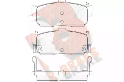 Комплект тормозных колодок R BRAKE RB0915