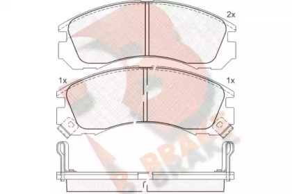 Комплект тормозных колодок, дисковый тормоз R BRAKE RB0979