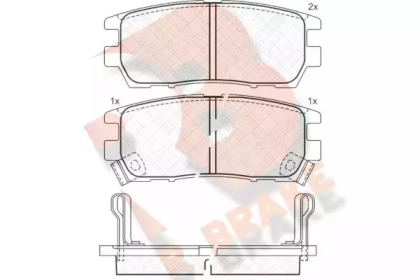 Комплект тормозных колодок R BRAKE RB0980