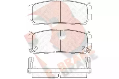 Комплект тормозных колодок R BRAKE RB0991