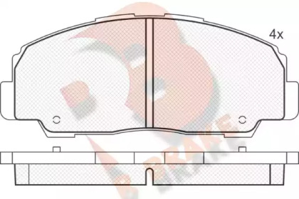 Комплект тормозных колодок R BRAKE RB1022