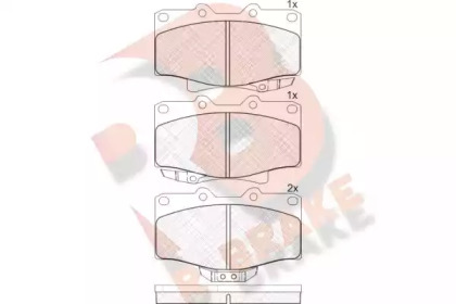 Комплект тормозных колодок R BRAKE RB1025