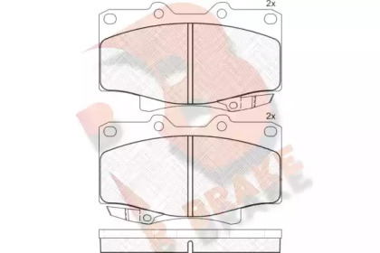 Комплект тормозных колодок R BRAKE RB1026