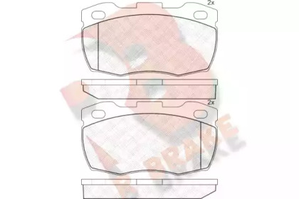 Комплект тормозных колодок R BRAKE RB1089-071