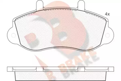 Комплект тормозных колодок R BRAKE RB1219